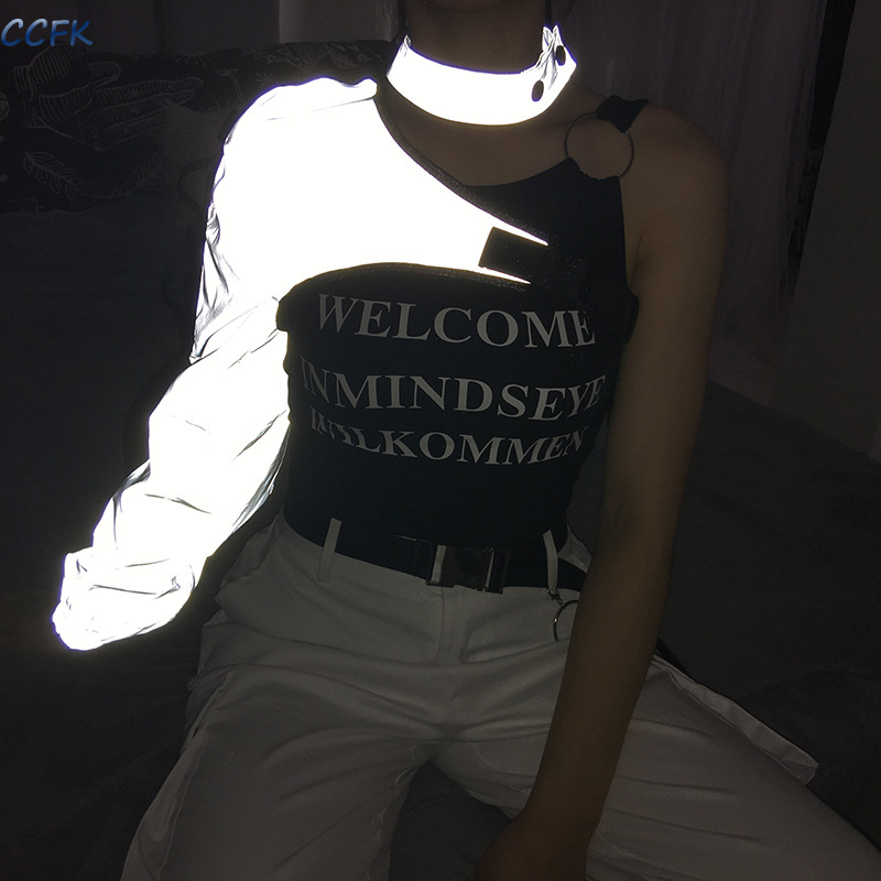 Y2k Aesthetic Reflective Women - Tech Wear Accessories reseña y precio