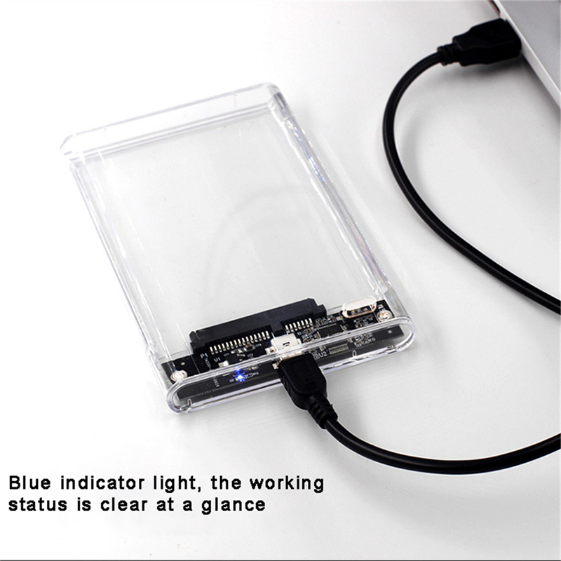 Transparent HDD Case HDD Enclo - Portable Ssd Enclosure reseña y precio
