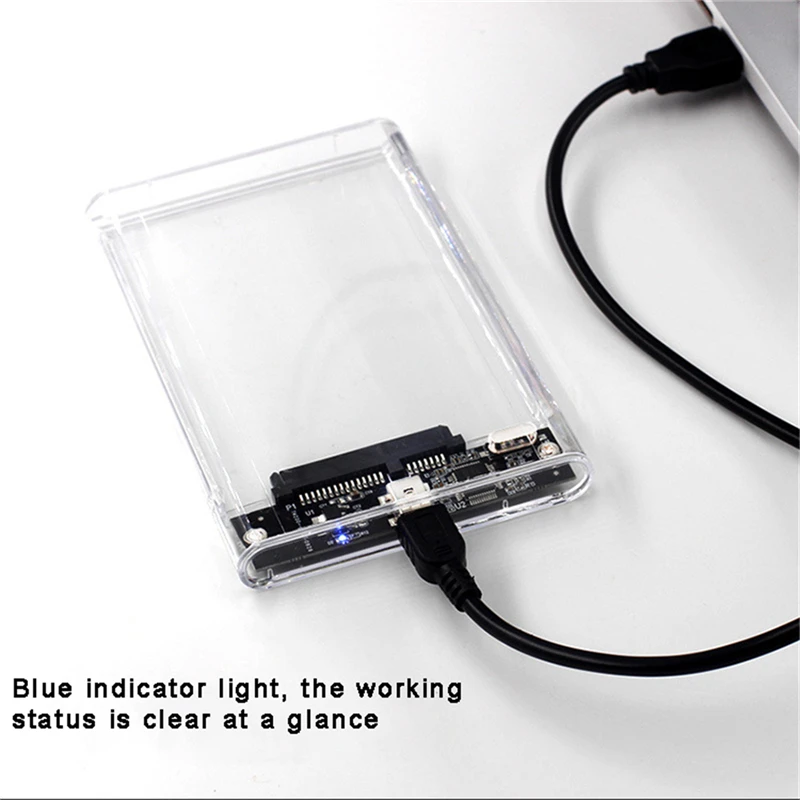Transparent HDD Case HDD Enclo - Portable Ssd Enclosure reseña y precio