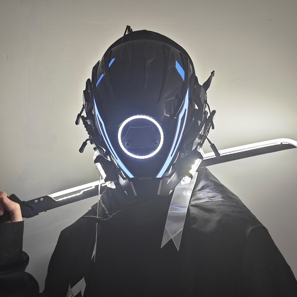 JAUPTO Punk Mask for Men, LED  - Tech Wear Accessories reseña y precio