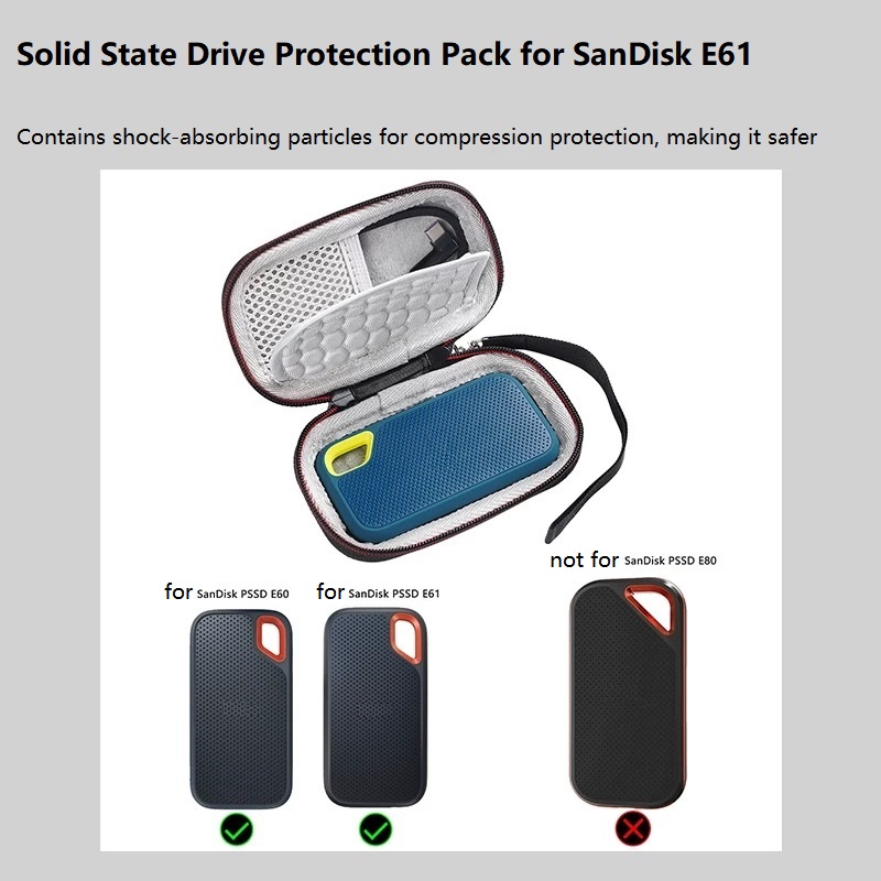 Portable eva storage case for  - Portable Ssd Enclosure reseña y precio