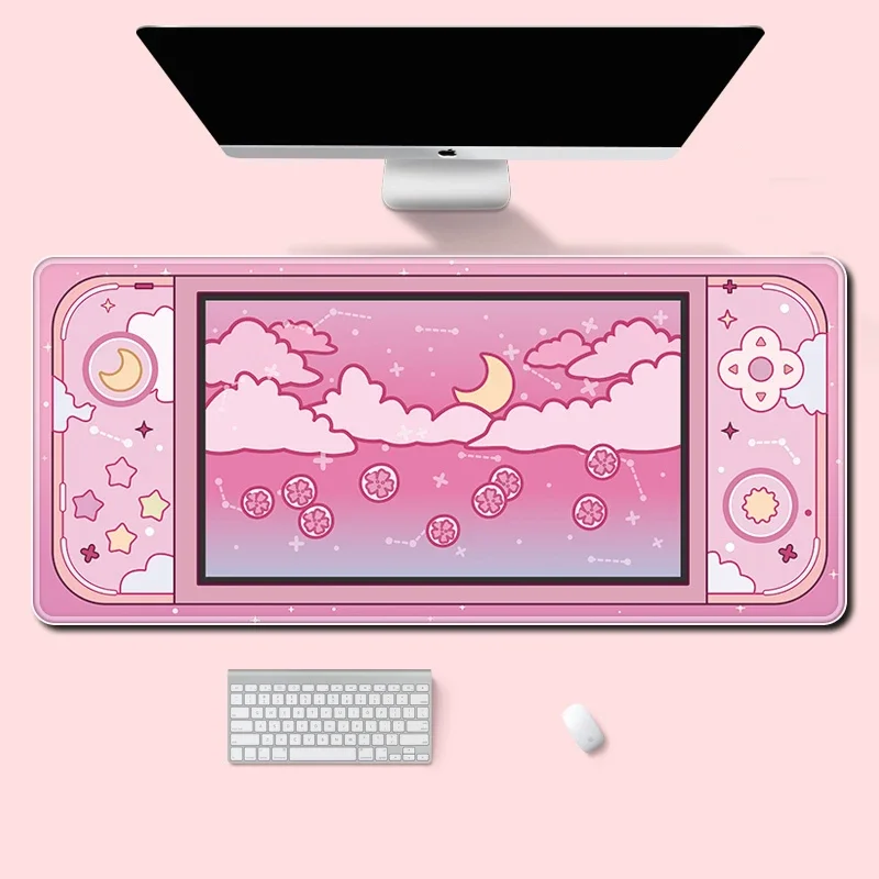 Moon and Stars Large Desk Mat  - Kawaii Tech Accessories reseña y precio