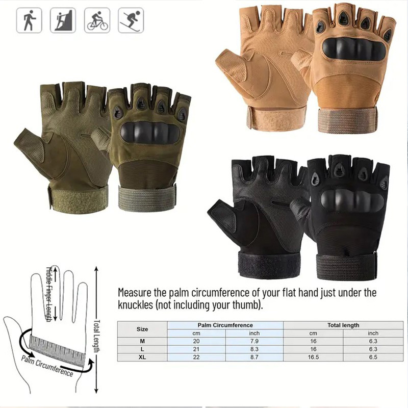 1Pair Tactical Fingerless Glov - Tech Wear Accessories reseña y precio