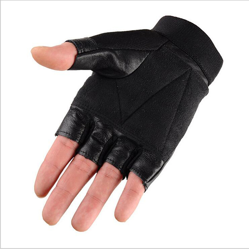 Men's Half Finger Leather Fitn - Tech Wear Accessories reseña y precio