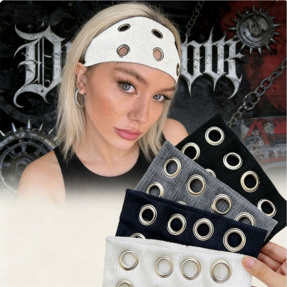Grommet Eyelet Knit Headband S - Tech Wear Accessories reseña y precio
