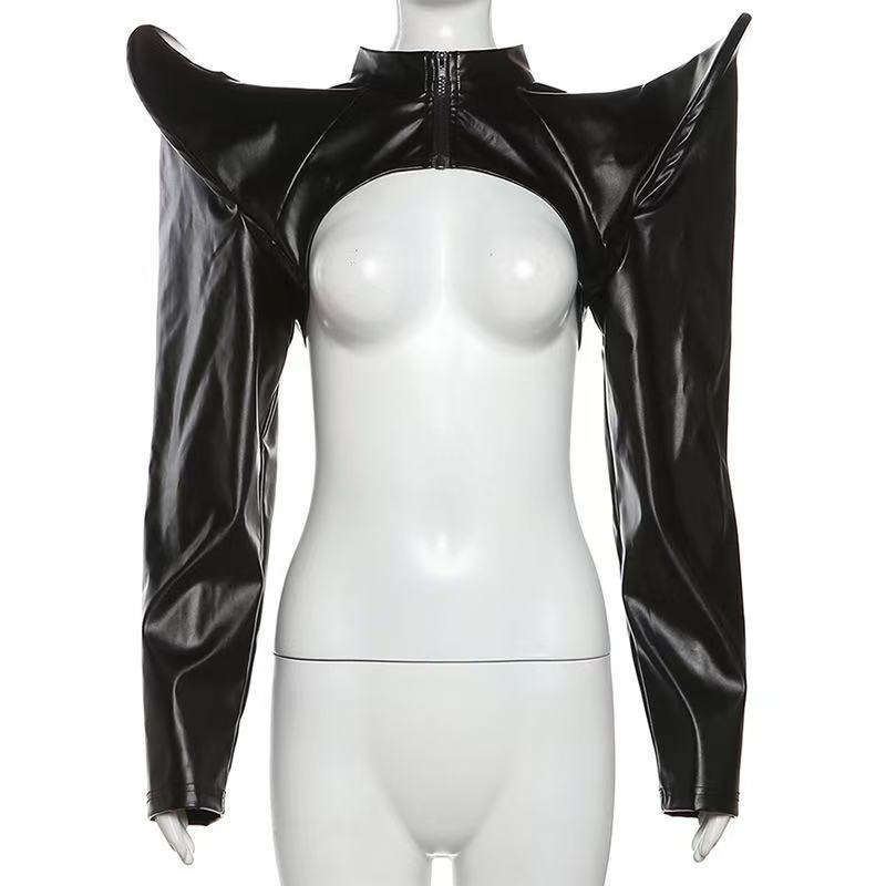 2024 Women Y2k Pu Leather Jack - Tech Wear Accessories reseña y precio
