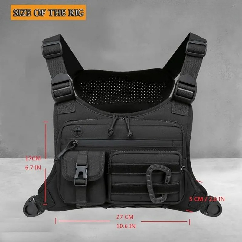 Men's Tactical Chest Vest Bag  - Tech Wear Accessories reseña y precio