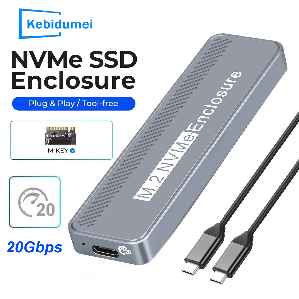 20Gbps NVMe M.2 SSD Enclosure  - Portable Ssd Enclosure reseña y precio